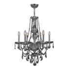 Provence Collection 6 Light Chrome Finish And Crystal Chandelier