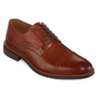 Stafford Murphy Mens Leather Cap-toe Dress Oxford Shoes