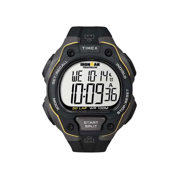 Timex Mens Black Resin Strap 50-lap Watch T5k4949j