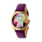 Crayo Unisex Purple Strap Watch-cracr4006