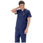 White Swan Fundamentals Unisex V Neck Scrub Top