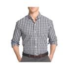Izod Advantage Stretch Slim Fit Long Sleeve Gingham Button-front Shirt