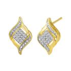 1/10 Ct. T.w. Diamond Cluster Earrings