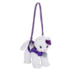 Poochie & Co. Metallic Glitter Heart Cat Shoulder Bag