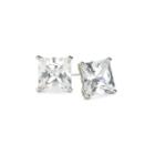 Diamonart Sterling Silver 2 Ct. T.w. Cubic Zirconia Stud Earrings