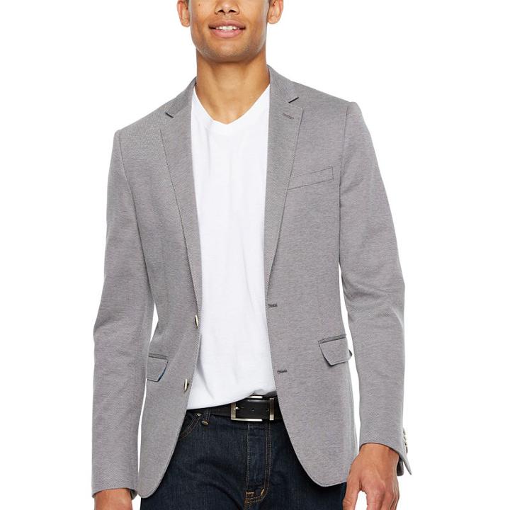 Jf J.ferrar Stretch Knit Classic Fit Sport Coat - Big And Tall