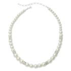 Vieste Rosa Womens 10mm Simulated Pearls Round Strand Necklace