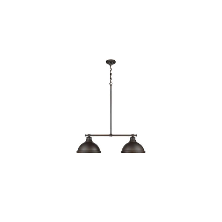 Duncan 2-light Linear Pendant In Rubbed Bronze