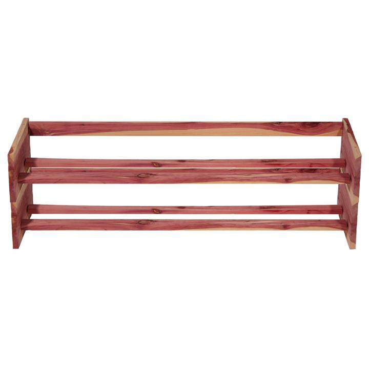 Household Essentials Stackable Cedar Shoe Rack