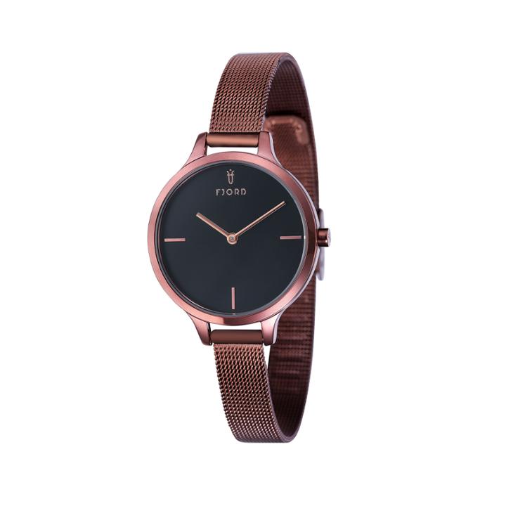 Fjord Womens Brown Expansion Watch-fj-6027-55