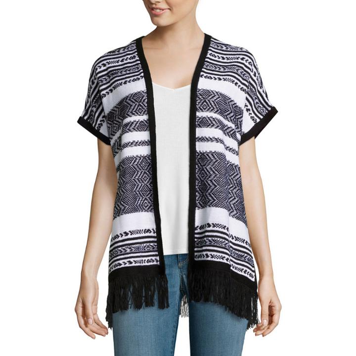 Arizona Sleeveless Fringe Poncho