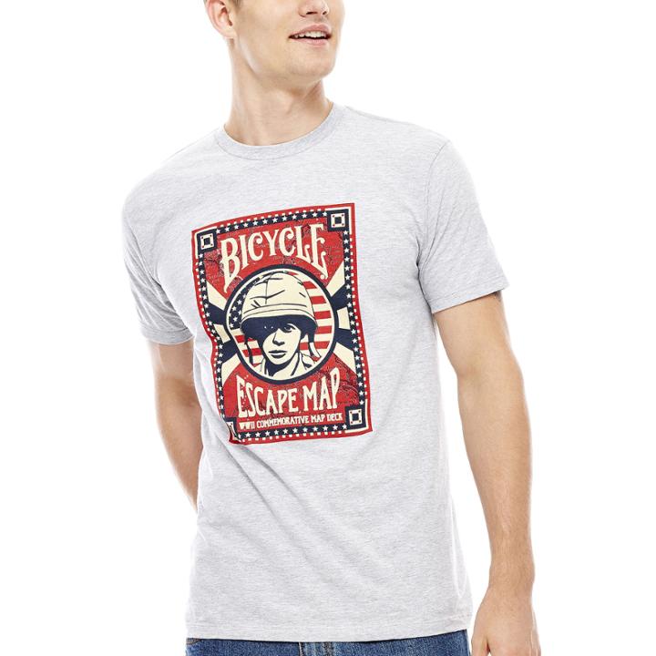 Bicycle Escape Map Graphic Tee