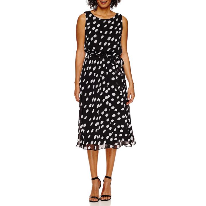 Msk Sleeveless Fit & Flare Dress