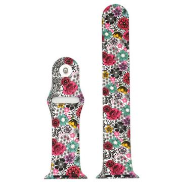 Olivia Pratt Compatible With Apple Watch Unisex Red Watch Band-8844floralwave42