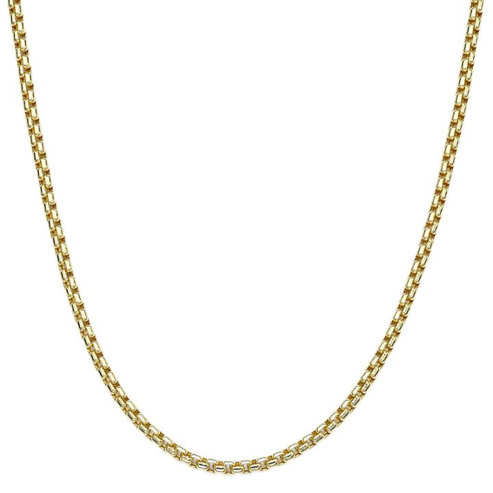 10k Yellow Gold 24 Hollow Box Chain Necklace