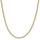 10k Yellow Gold 24 Hollow Box Chain Necklace