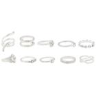 Decree Womens Clear Stackable Ring