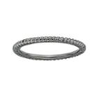 Personally Stackable Black Sterling Silver Stackable 1.5mm Twisted Ring