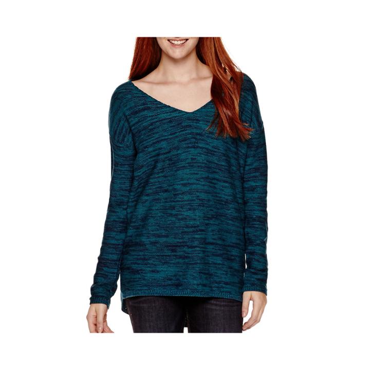 Arizona Long-sleeve Marled Tunic - Juniors