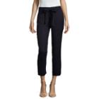 Liz Claiborne Straight Leg Tie-waist Chino - Talls
