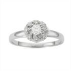 Womens 1/3 Ct. T.w. Genuine Diamond White 10k Gold Promise Ring