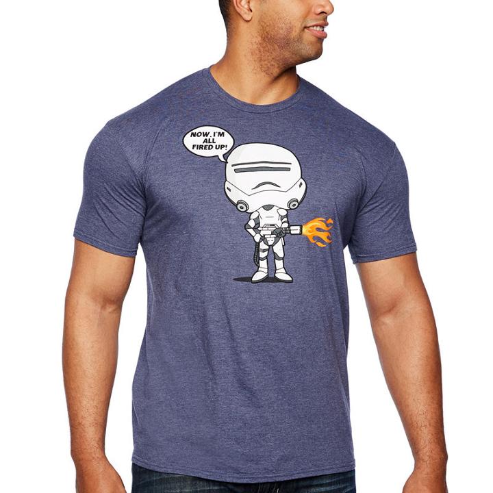 Stormtrooper Fired Short Sleeve Graphic T-shirt-big And Tall