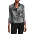 Black Label By Evan-picone Houndstooth Suit Jacket