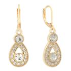 Monet Jewelry White Pear Drop Earrings