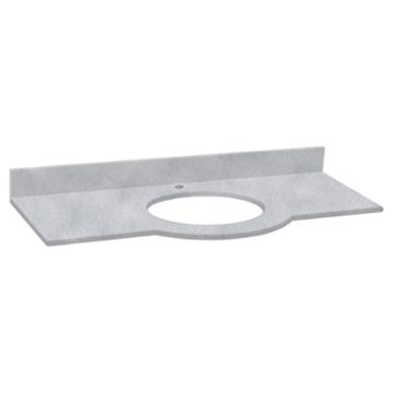 American Imaginations Tiffany Rectangle Countertopsingle Hole Center Faucet Marble Top
