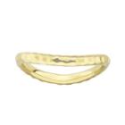 Personally Stackable 18k Gold Over Sterling Silver Ribbed Wave Ring