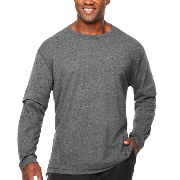 Msx By Michael Strahan Long Sleeve Crew Neck T-shirt-big And Tall