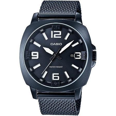 Casio Mens Steel Gray Mesh Strap Watch Mtp1350cd-8a1