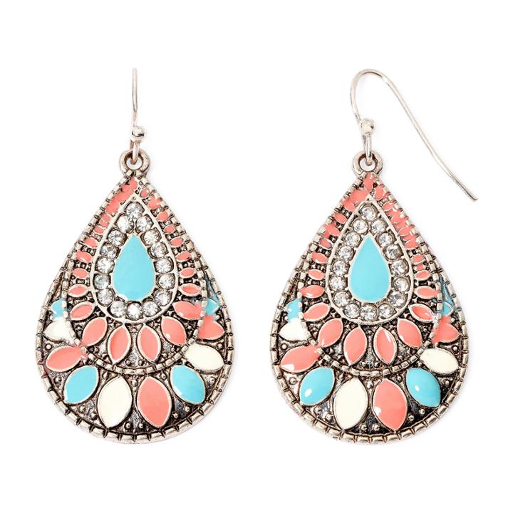 Decree Textured Teardrop Earrings