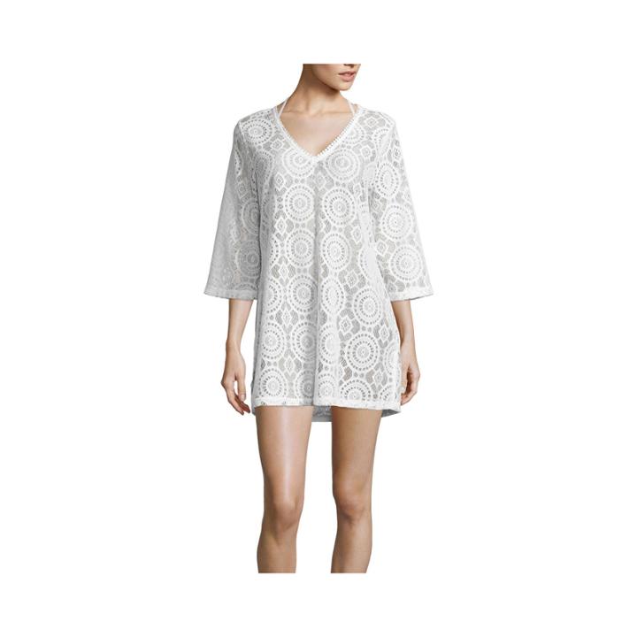 A.n.a V-neck Crochet Coverup