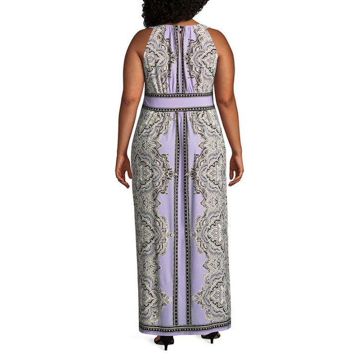 Studio 1 Sleeveless Paisley Maxi Dress - Plus