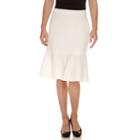 Black Label By Evan-picone Flutter Hem Skirt
