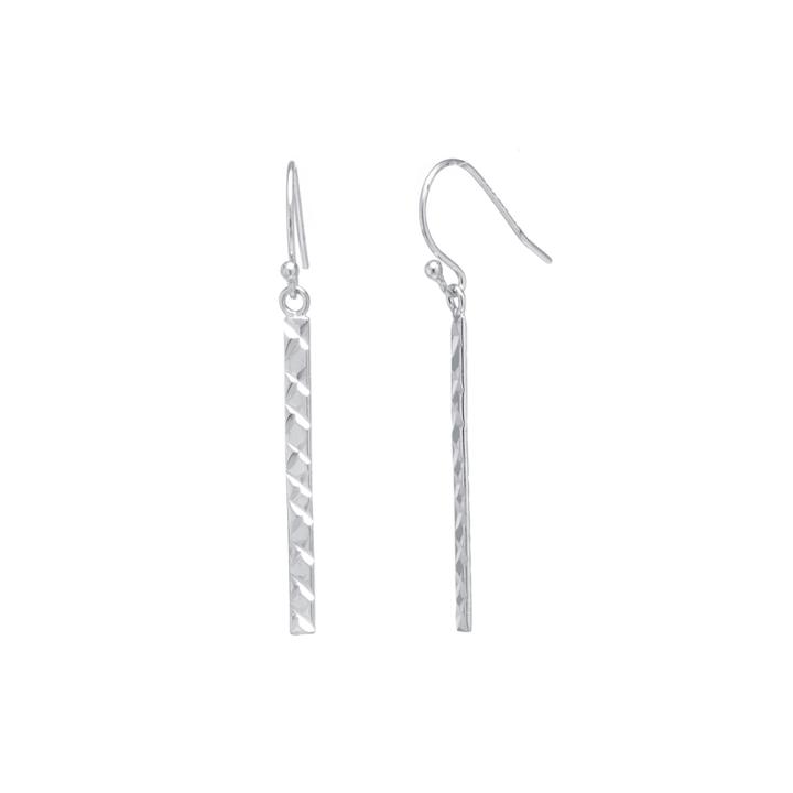Sterling Silver Linear Bar Earrings
