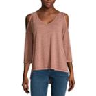A.n.a 3/4 Sleeve V Neck T-shirt - Tall