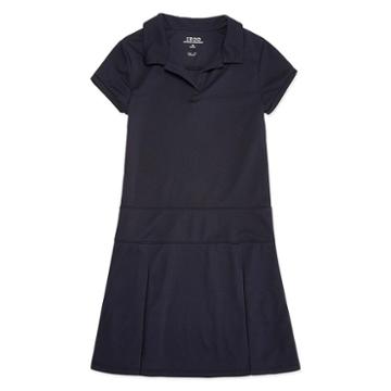 Izod Exclusive Short Sleeve Fitted Shirt Dress 4-16 And Plus