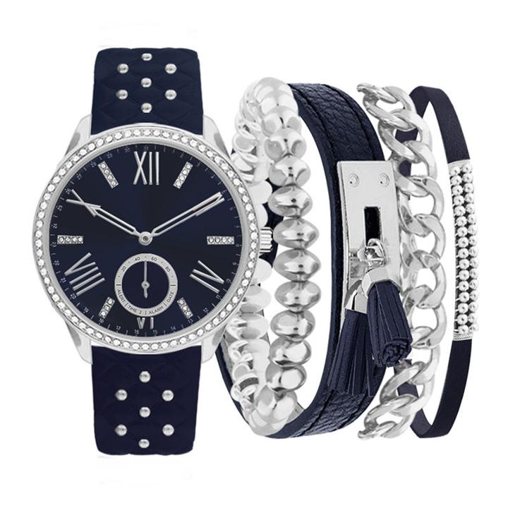 Womens Blue Strap Bracelet Watch-jc2383s569-007