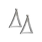 Stainless Steel Triangle Drop Earrings
