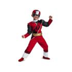 Red Ranger Ninja Steel Child Muscle Costume (4-6)