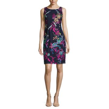 Studio 1 Sleeveless Embroidered Sheath Dress-petite