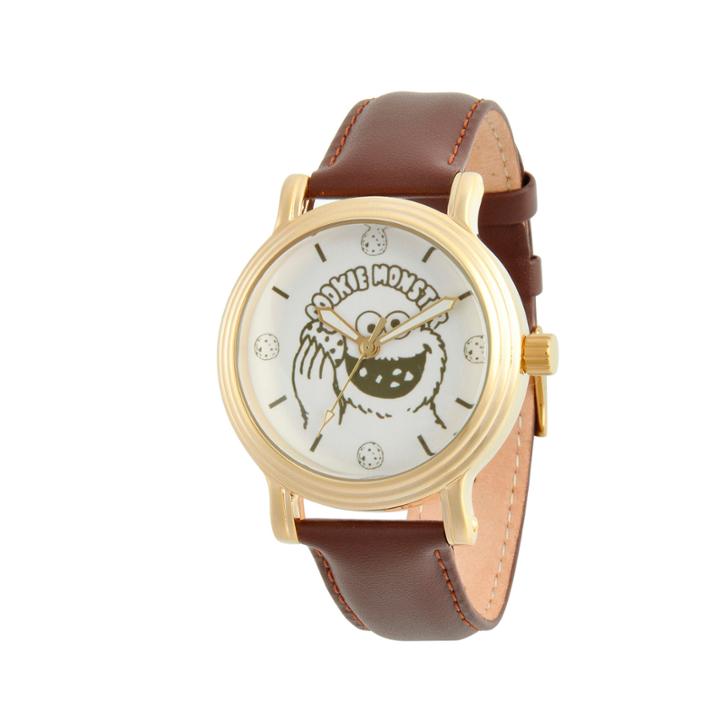 Sesame Street Womens Brown Strap Watch-wss000017