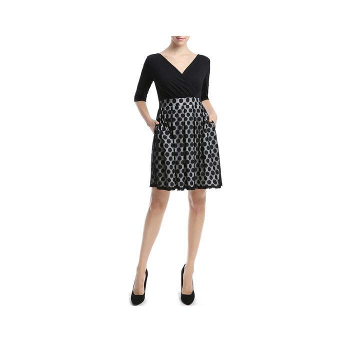 Phistic Bailey Elbow Sleeve Fit & Flare Dress-plus