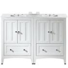 48-in. W Floor Mount White Vanity Set For 3h8-in. Drilling