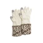 Muk Luks Leopard Cuff Gloves