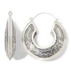 Decree Tribal-design Hoop Earrings