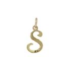 Personalized 14k Yellow Gold Initial S Pendant Necklace
