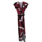 Stilletto's S/s Faux Wrap Maxi With Slit